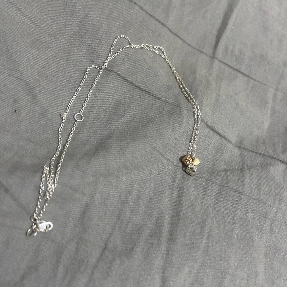 Womens three heart necklace